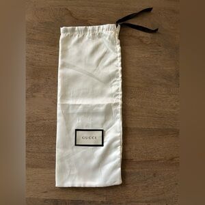 Gucci White Dust Bag